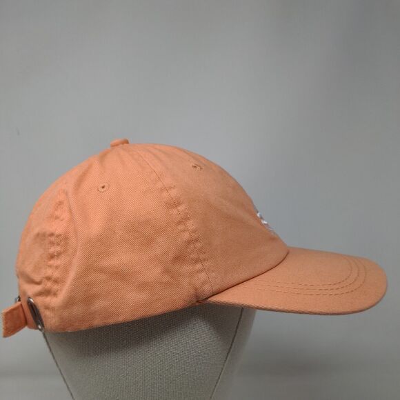 Flower Power Slideback Hat Orange One Size Adjustable Embroidered Cotton Paige - Picture 4 of 8